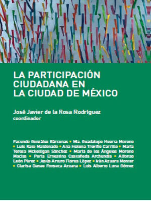 cover image of La participación ciudadana en la Ciudad de México